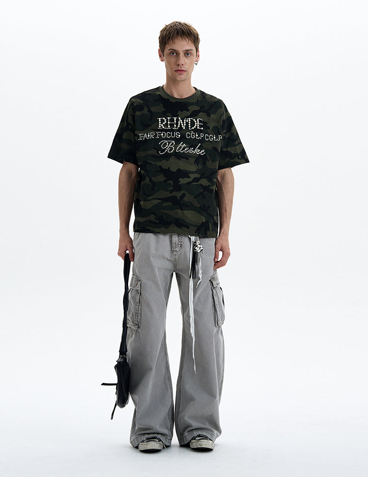 MADWITCH PEARL STUD TEE #L954