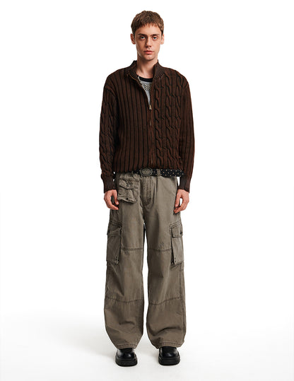 MADWITCH RIB TWIST KNIT #AK069