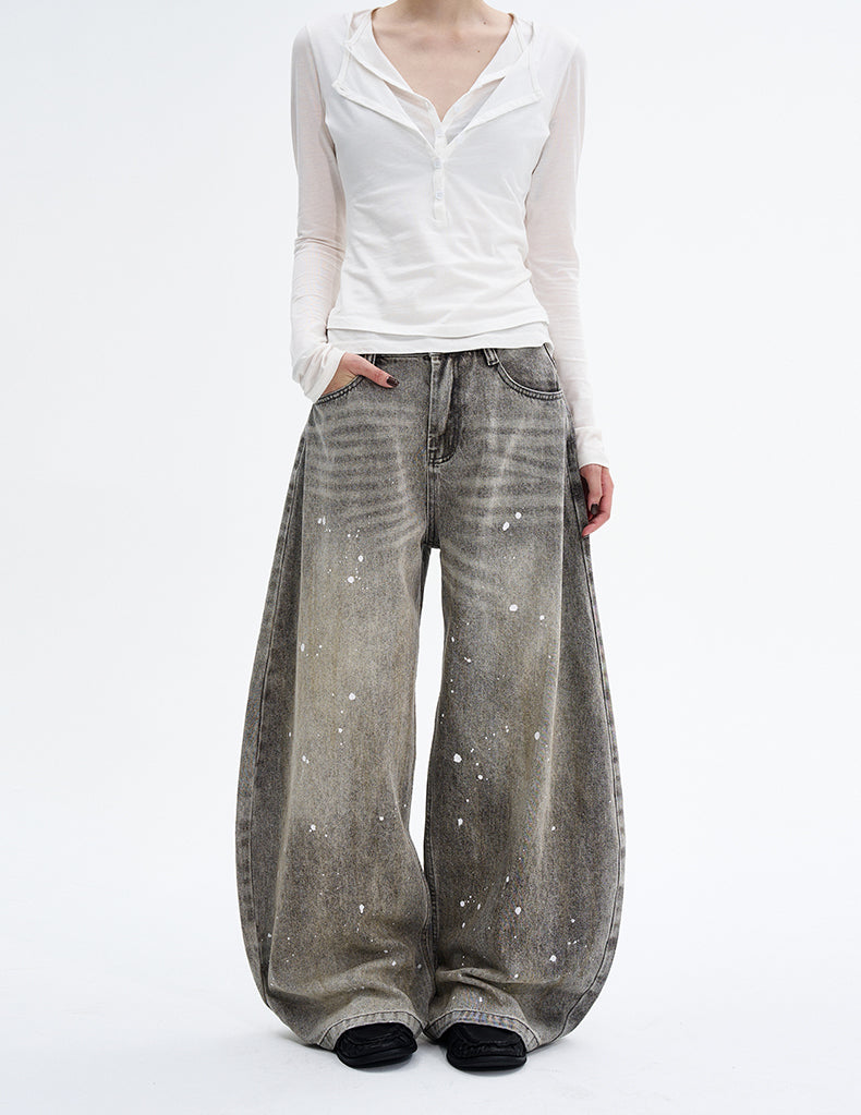 MADWITCH INK SLUNG JEANS #FX066
