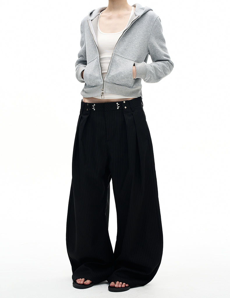 MADWITCH VINTAGE STRIPED WIDE PANTS #CK6857