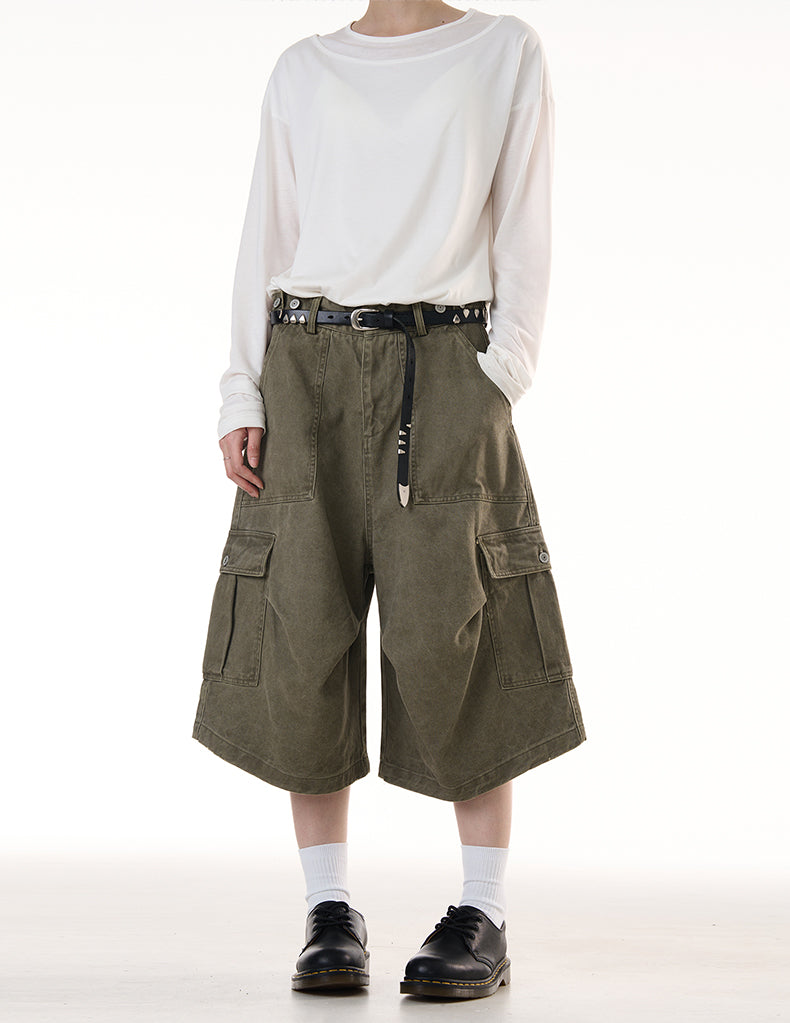 MADWITCH VINTAGE WORKWEAR SHORTS #CK238D