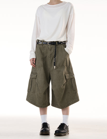 MADWITCH VINTAGE WORKWEAR SHORTS #CK238D