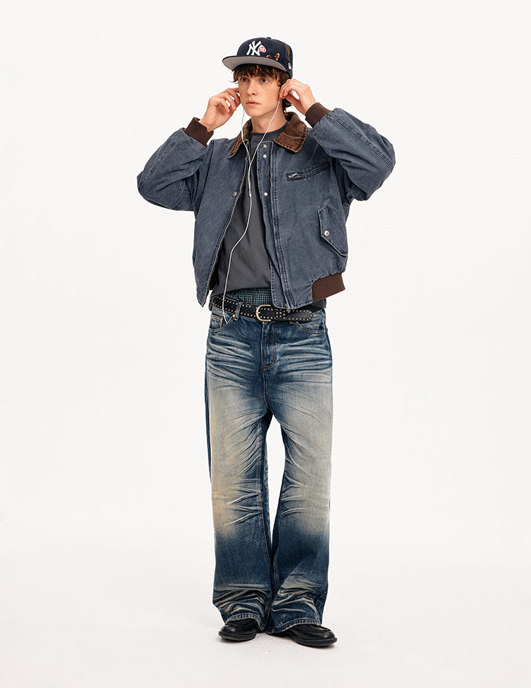 MADWITCH COLORBLOCK WORKWEAR BOMBER JACKET #CW1329