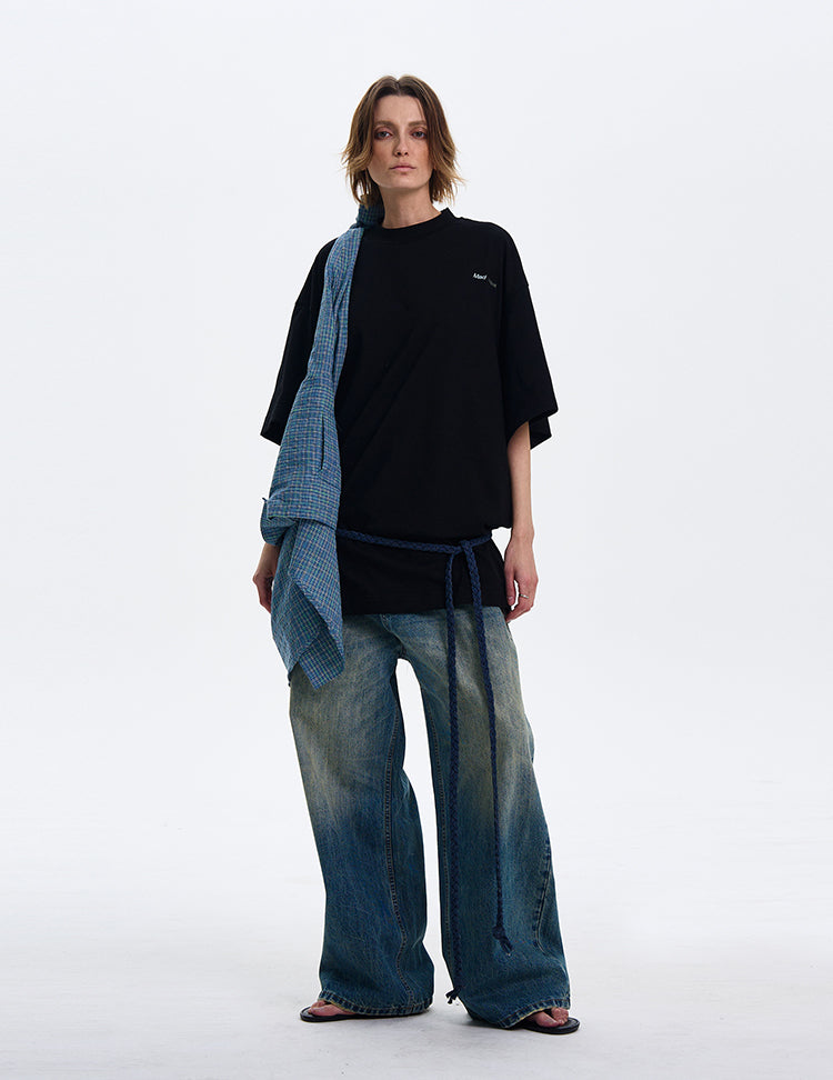MADWITCH OVERSIZE LOOSE-FIT SHORT-SLEEVE T-SHIRT #MD4167