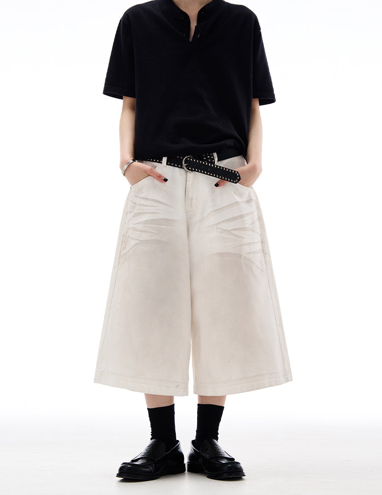 MADWITCH AMERICAN HIGH STREET CROPPED JEANS #L804