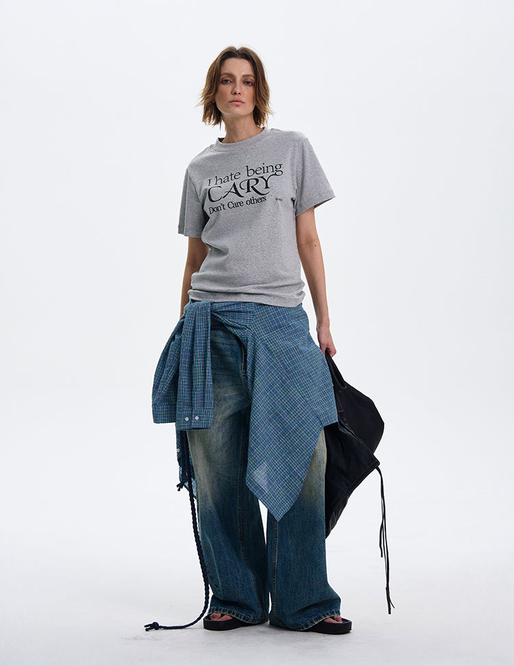 MADWITCH CREW NECK CASUAL SHORT-SLEEVE T-SHIRT #MD4125