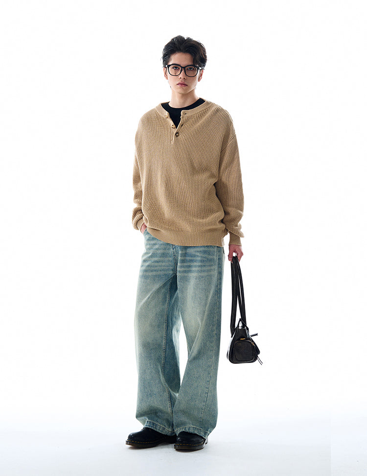 MADWITCH LOOSE KNITTED SWEATER #MFY213