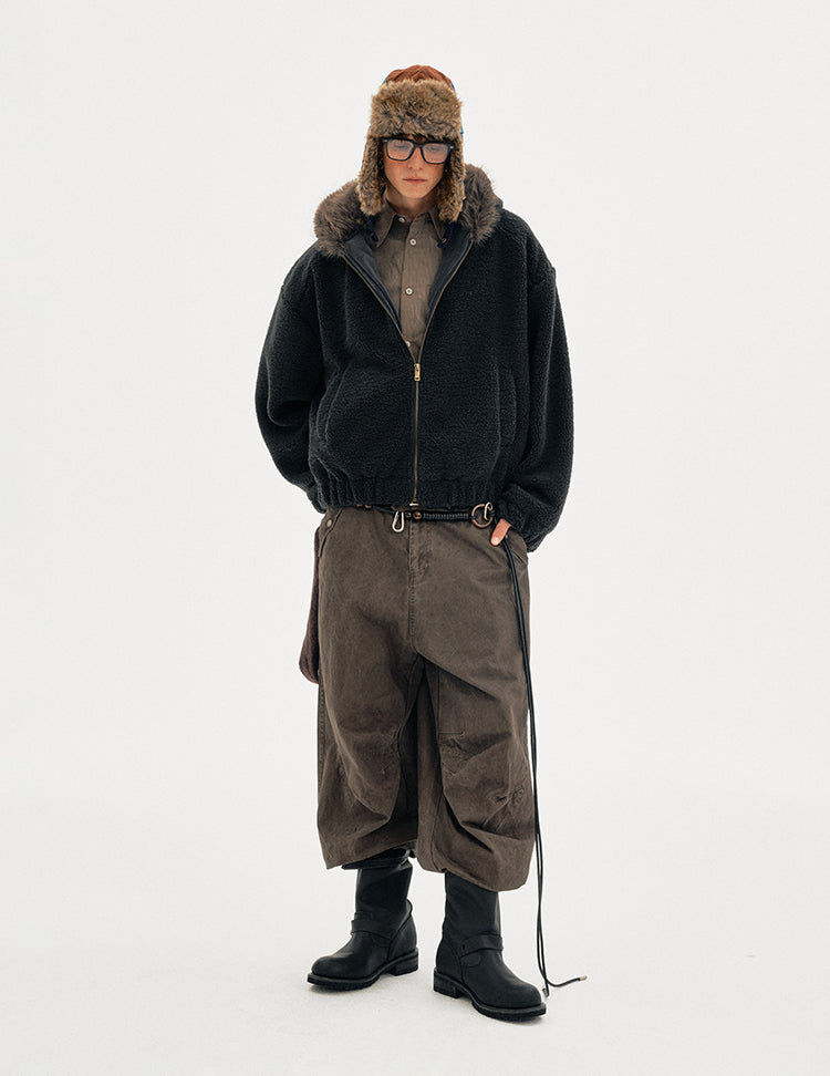 MADWITCH SHEAR HOODED COAT #BBXM026