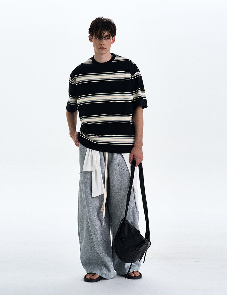 MADWITCH STRIPED SHORT SLEEVE SHIRT #27325