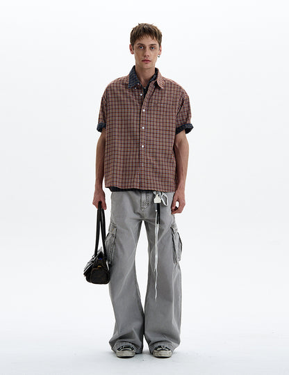 MADWITCH CONTRAST COLLAR SHIRT #CR230/CR232