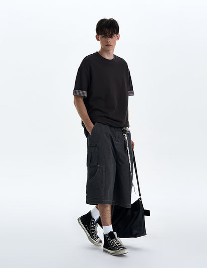 MADWITCH VINTAGE ROLLED HEM TEE #C1785C25