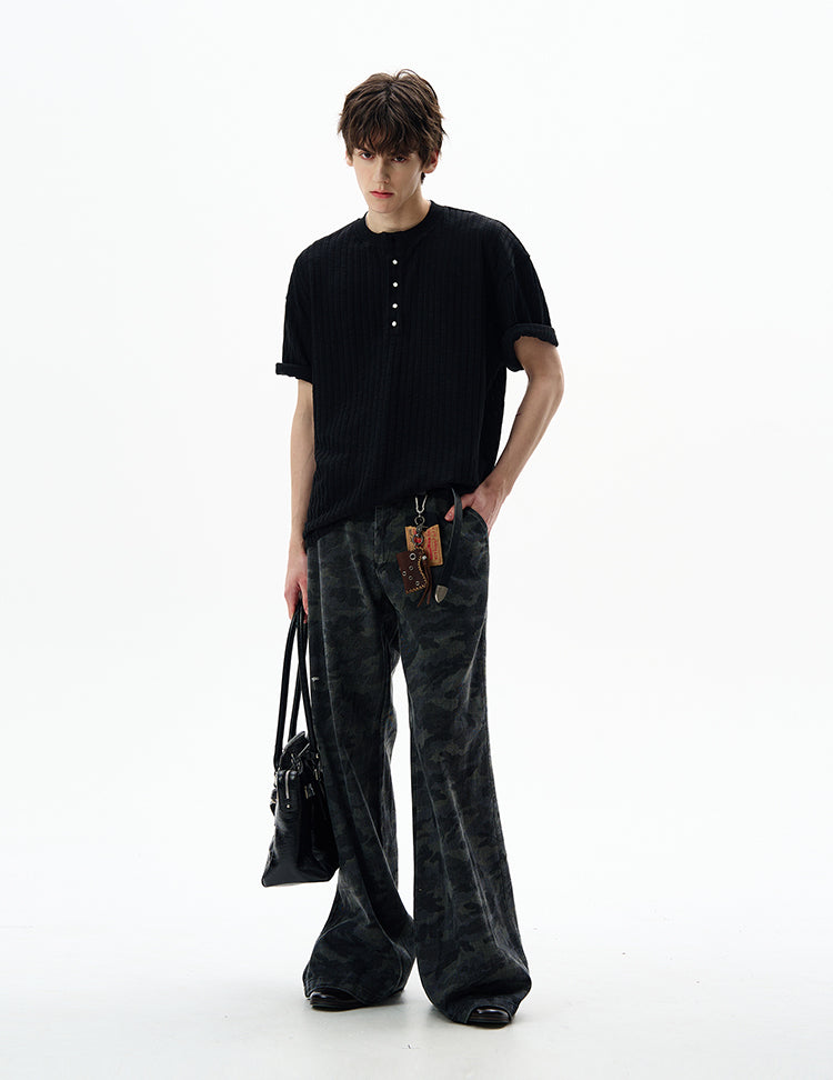MADWITCH VINTAGE KNIT TEE #G1360