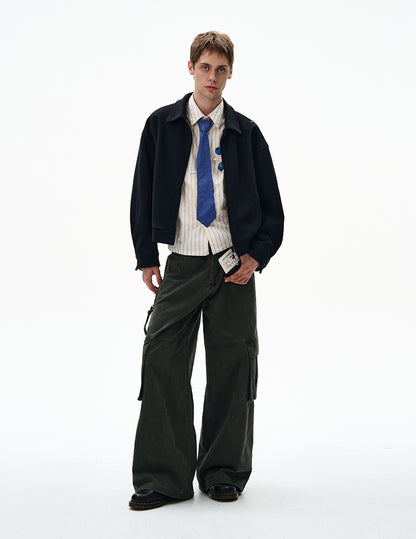 MADWITCH UNISEX MINIMALIST CROPPED JACKET #6276