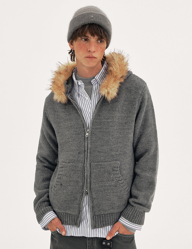 MADWITCH WOOL HOOD CARDIGAN #27428
