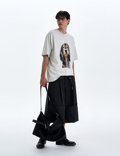 MADWITCH PUPPY PRINT TEE #990635