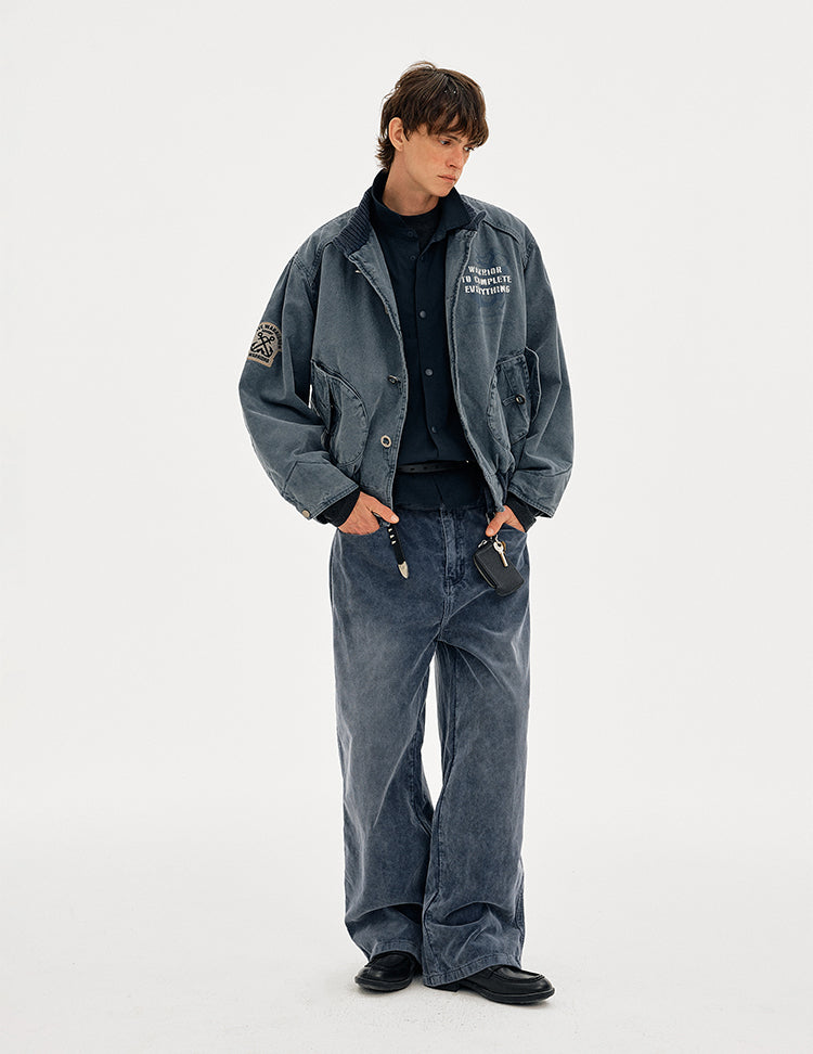 MADWITCH VINTAGE WASHED WORKWEAR QUILTED JACKET #AW25152