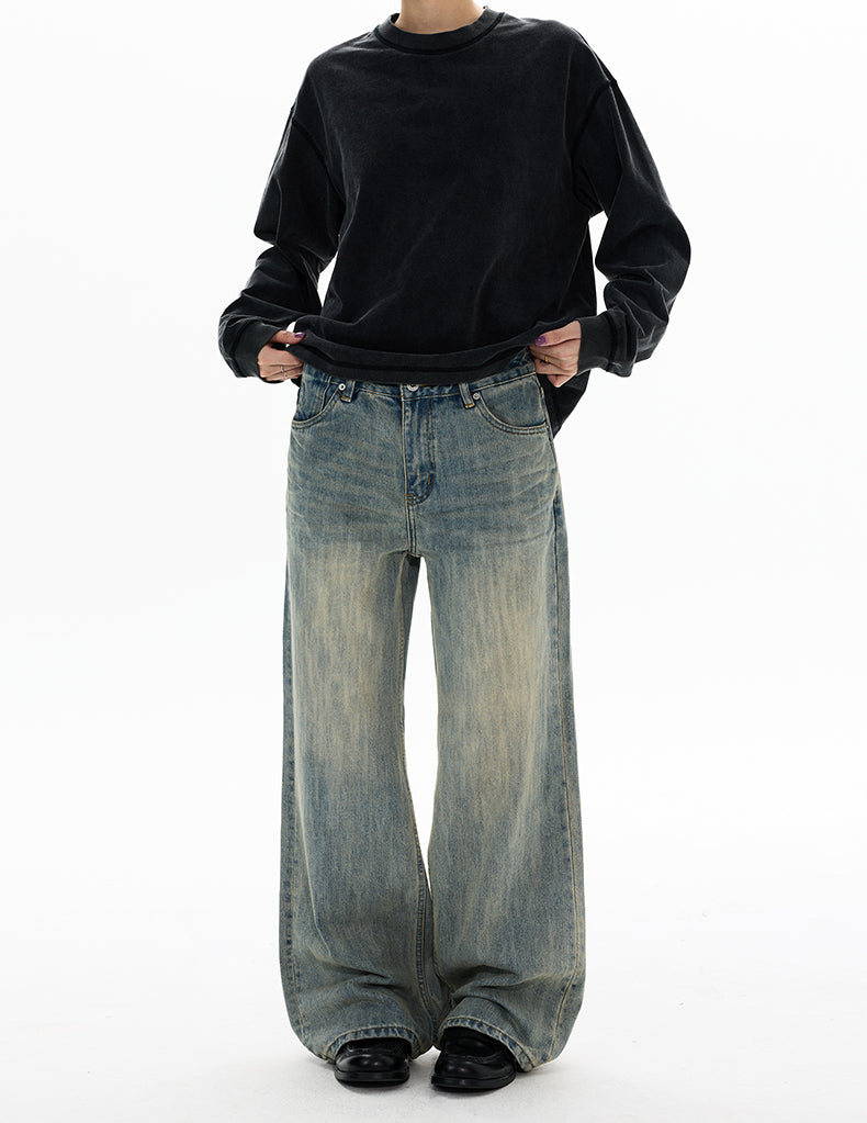 MADWITCH BAMBOO WASH STRAIGHT JEANS #GPC5577N