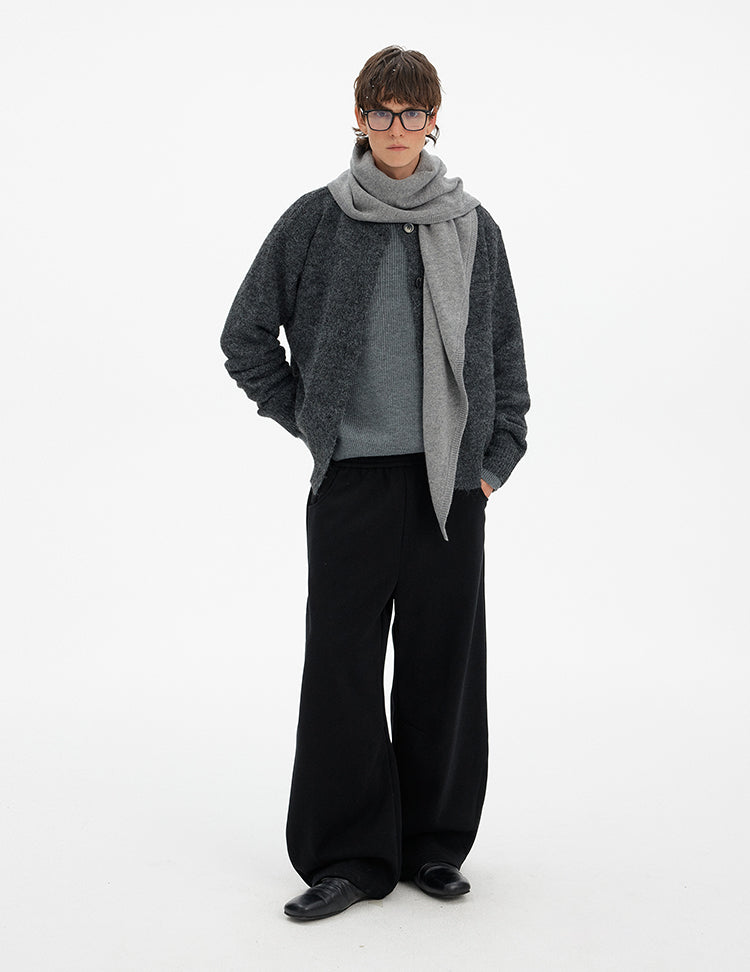 MADWITCH ATMOSPHERIC BUTTONED WOOL CARDIGAN #27399