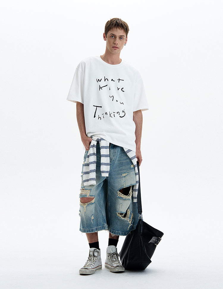 MADWITCH HAND DRAWN GRAPHIC TEE #UT007