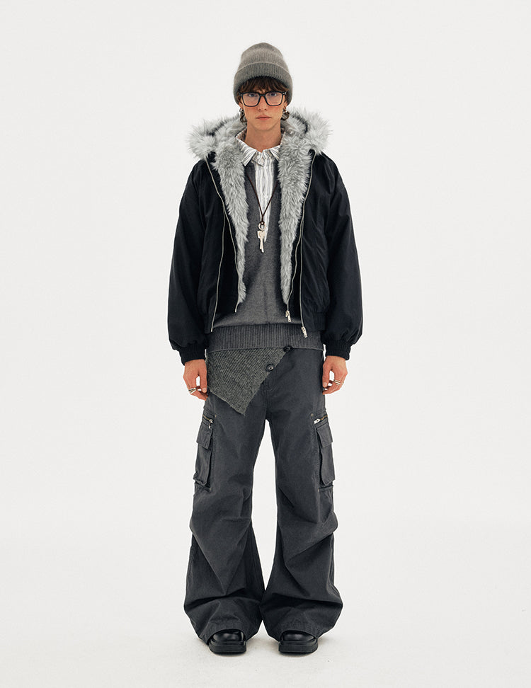 MADWITCH FAUX SHEAR PARKA #990919