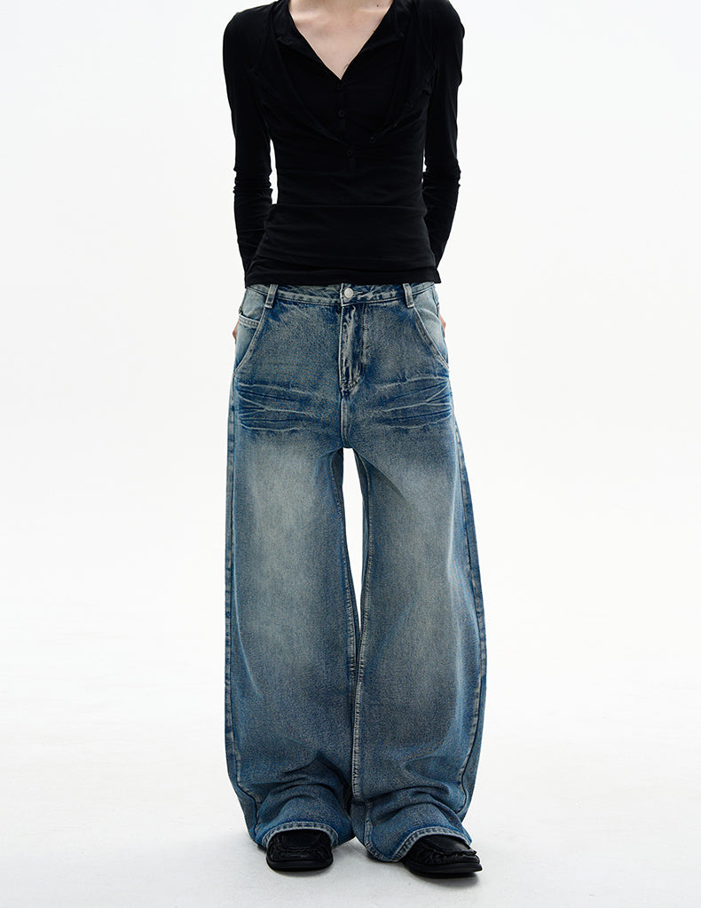MADWITCH CRACK STRAIGHT DENIM #G6426