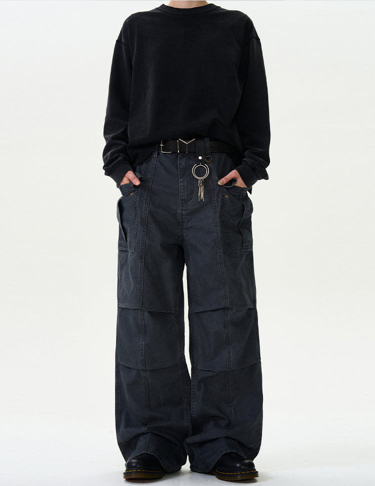 MADWITCH STRAIGHT-LEG CARGO PANTS #F9028