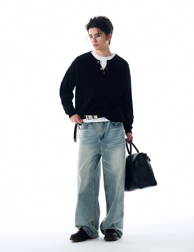 MADWITCH LOOSE KNIT SWEATER #MFY213