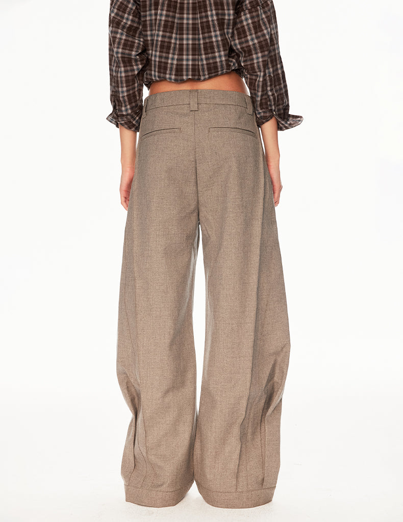 MADWIT WIDE LEG DRAPED TROUSERS #CK6936