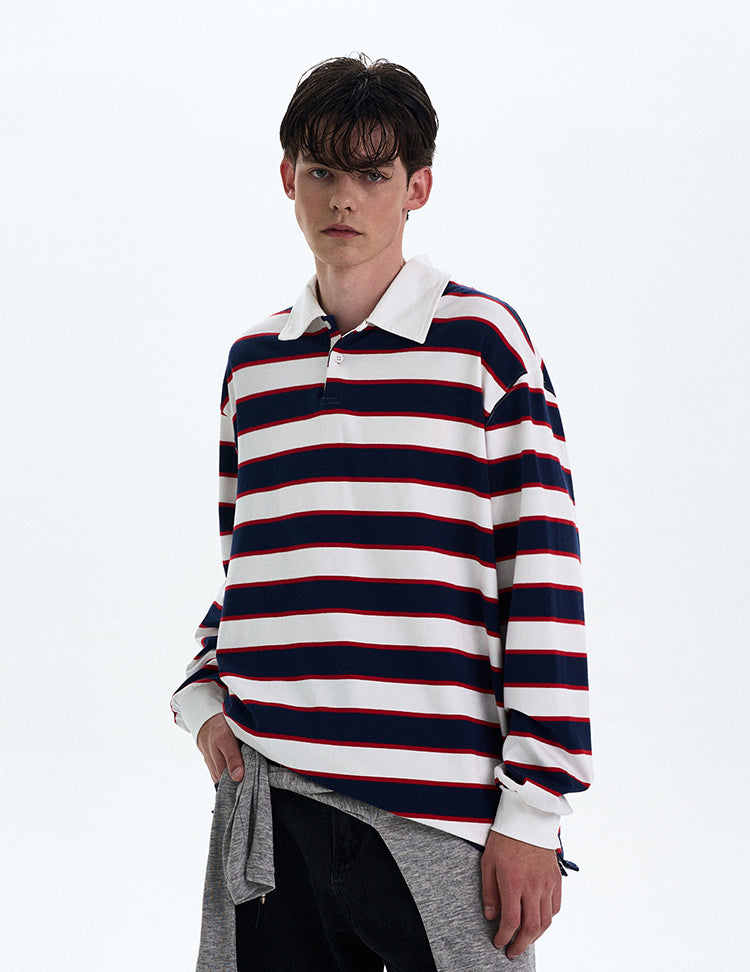 MADWITCH COLORBLOCK STRIPED LONG SLEEVE TEE #T56