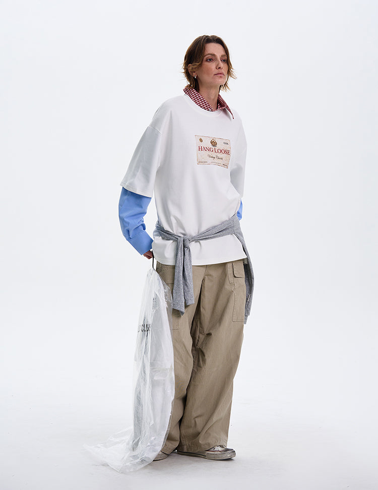 MADWITCH COUPLE’S CASUAL LONG-SLEEVE SHIRT #T555