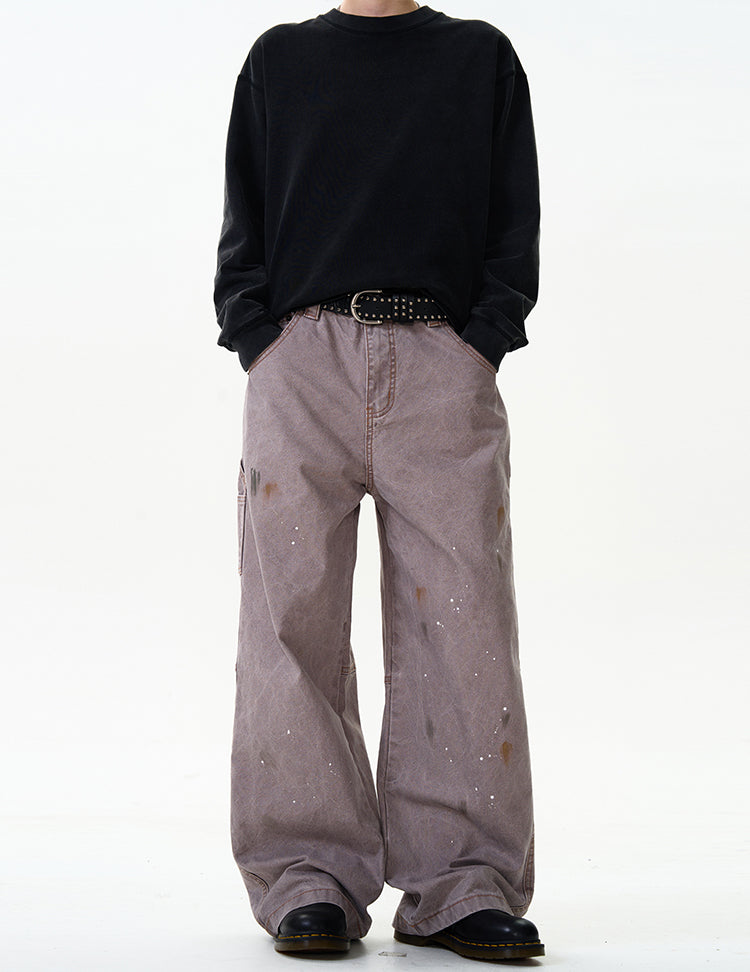 MADWITCH STREET STYLE STRAIGHT-LEG JEANS #CK3355