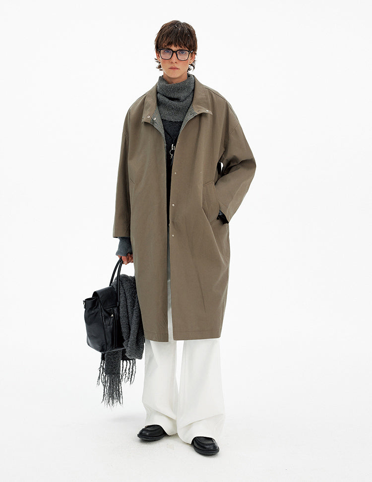 MADWITCH ATMOSPHERIC PLAID LONG COAT #NZ102