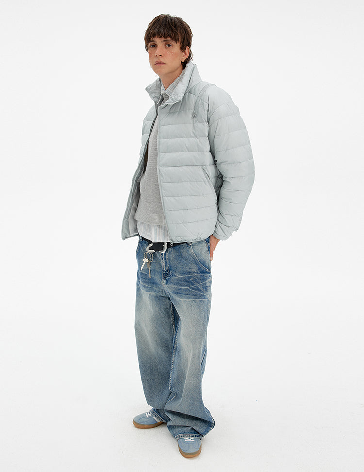 MADWITCH MINIMALIST ZIP PUFFER JACKET #BM313