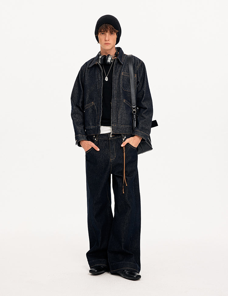 MADWITCH RAW DENIM MULTI-POCKET JACKET #CW1337