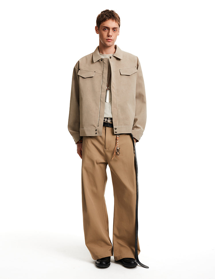 MADWITCH BARN SUEDE JACKET #C346Q25