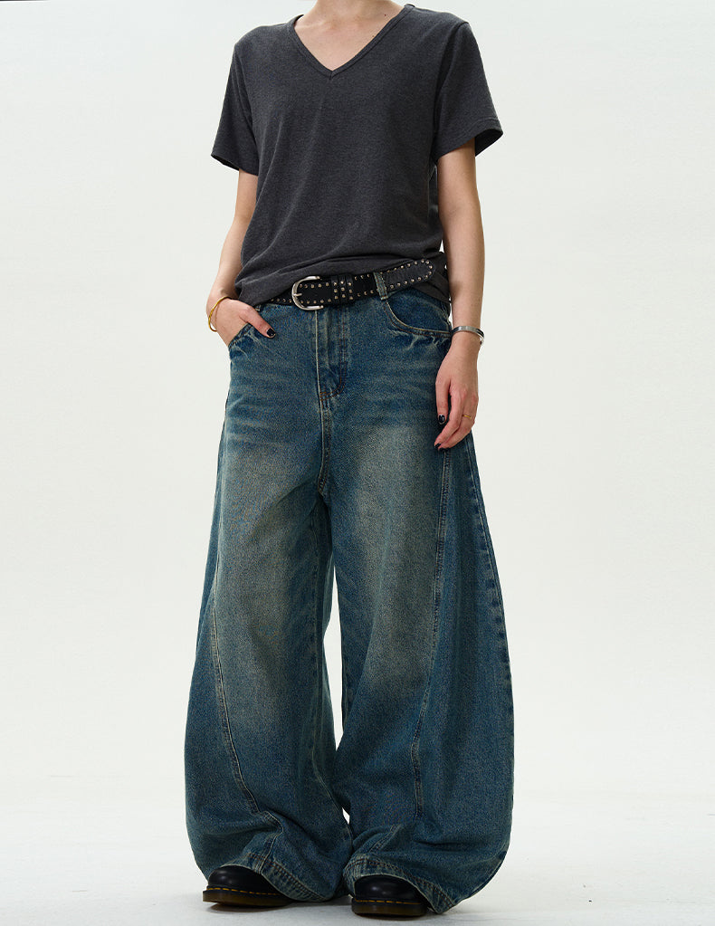 MADWITCH ANKLE-WRAPPED VINTAGE DENIM #24128