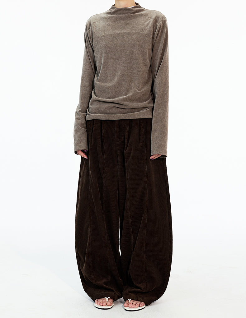MADWITCH DOUBLE PLEAT CORDUROY TROUSERS #CK6935