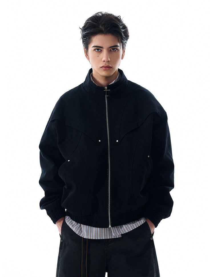 MADWITCH STAND COLLAR UTILITY JACKET #BE23