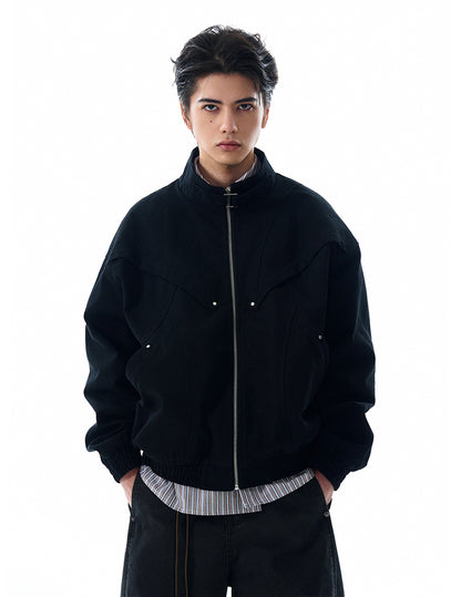 MADWITCH STAND COLLAR UTILITY JACKET #BE23