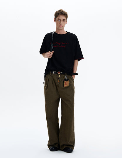 MADWITCH VERSATILE EMBROIDERED T-SHIRT #880312