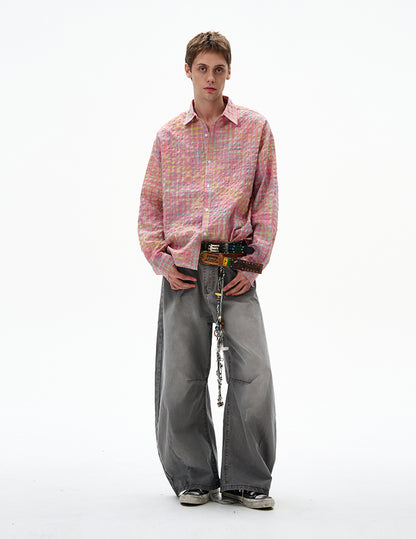MADWITCH UNISEX BUBBLE COTTON LONG SLEEVE SHIRT #CR6218