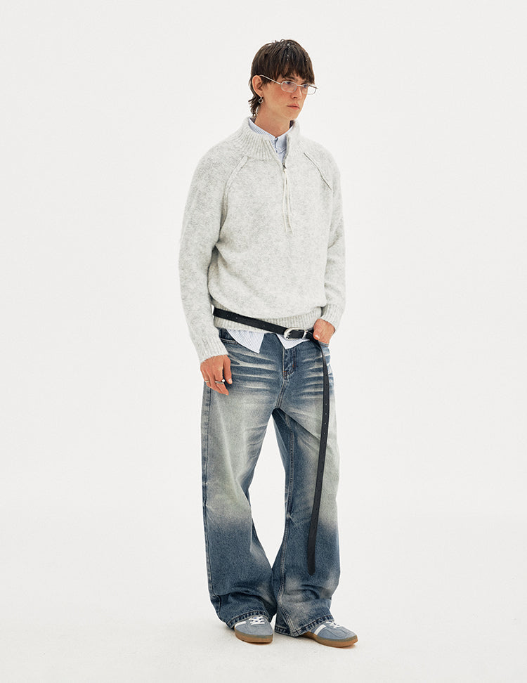 MADWITCH SPLIT NECK SWEATER #MFY238