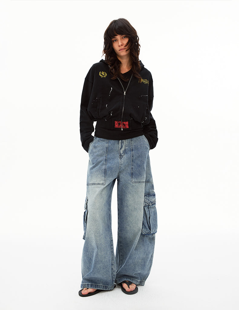 MADWIT UTILITY WASH JEANS #G6856