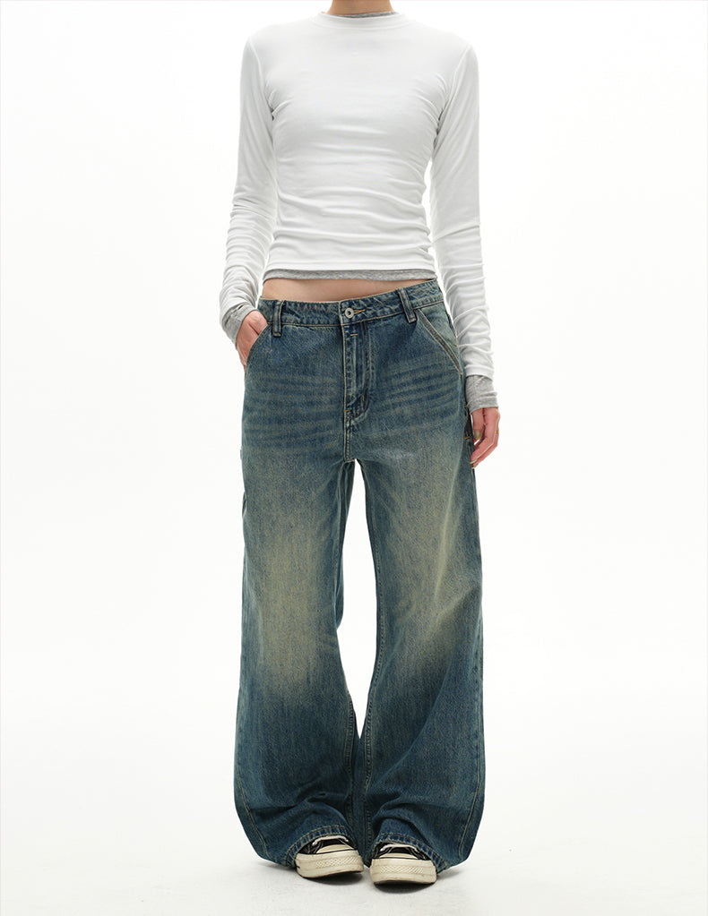 MADWITCH VINTAGE STRAIGHT DENIM #CK5525