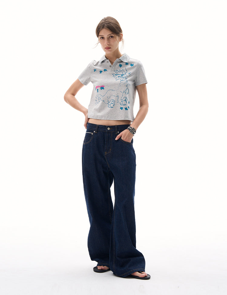 MADWITCH SUMMER PRINTED T-SHIRT #L989