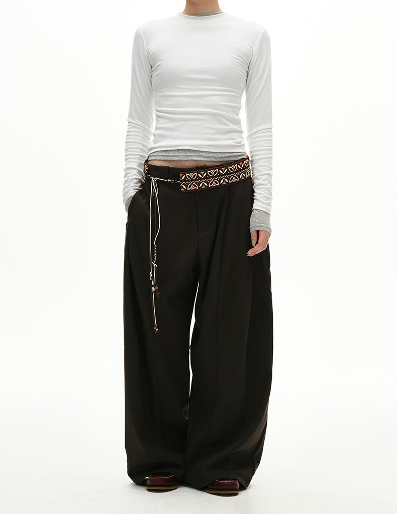 MADWITCH PLEAT DRAPE TROUSERS #UTU032