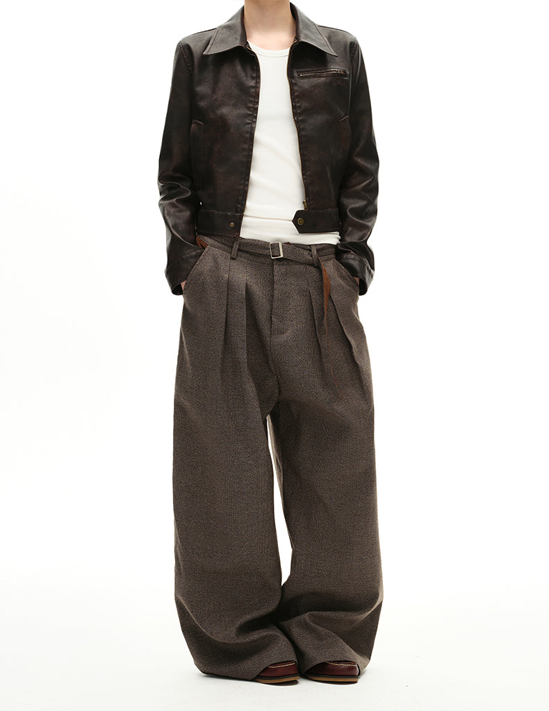 MADWITCH HOUND PLEAT TROUSERS #C933