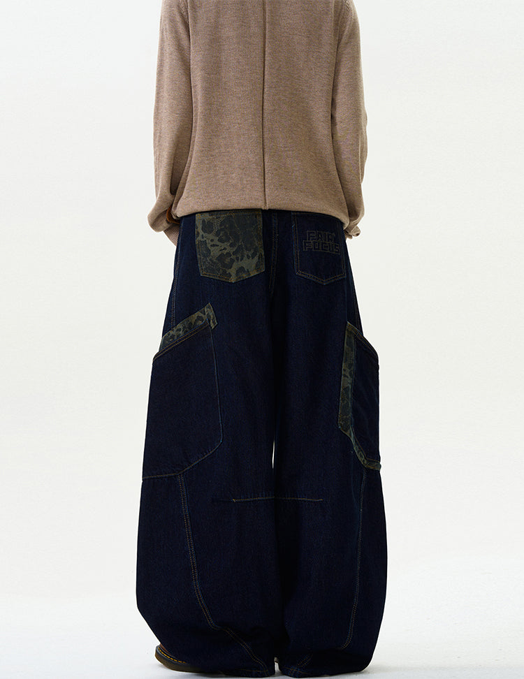 MADWITCH CAMOUFLAGE PATCHWORK PANTS #L467