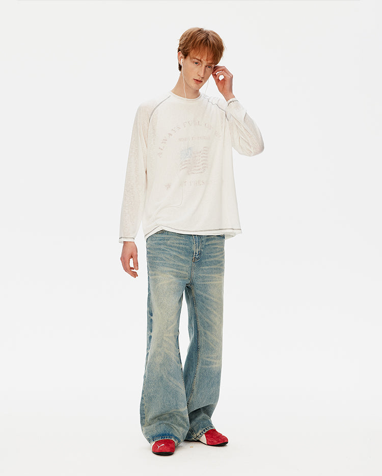 MADWITCH CREW NECK SUN TEE #AM2077