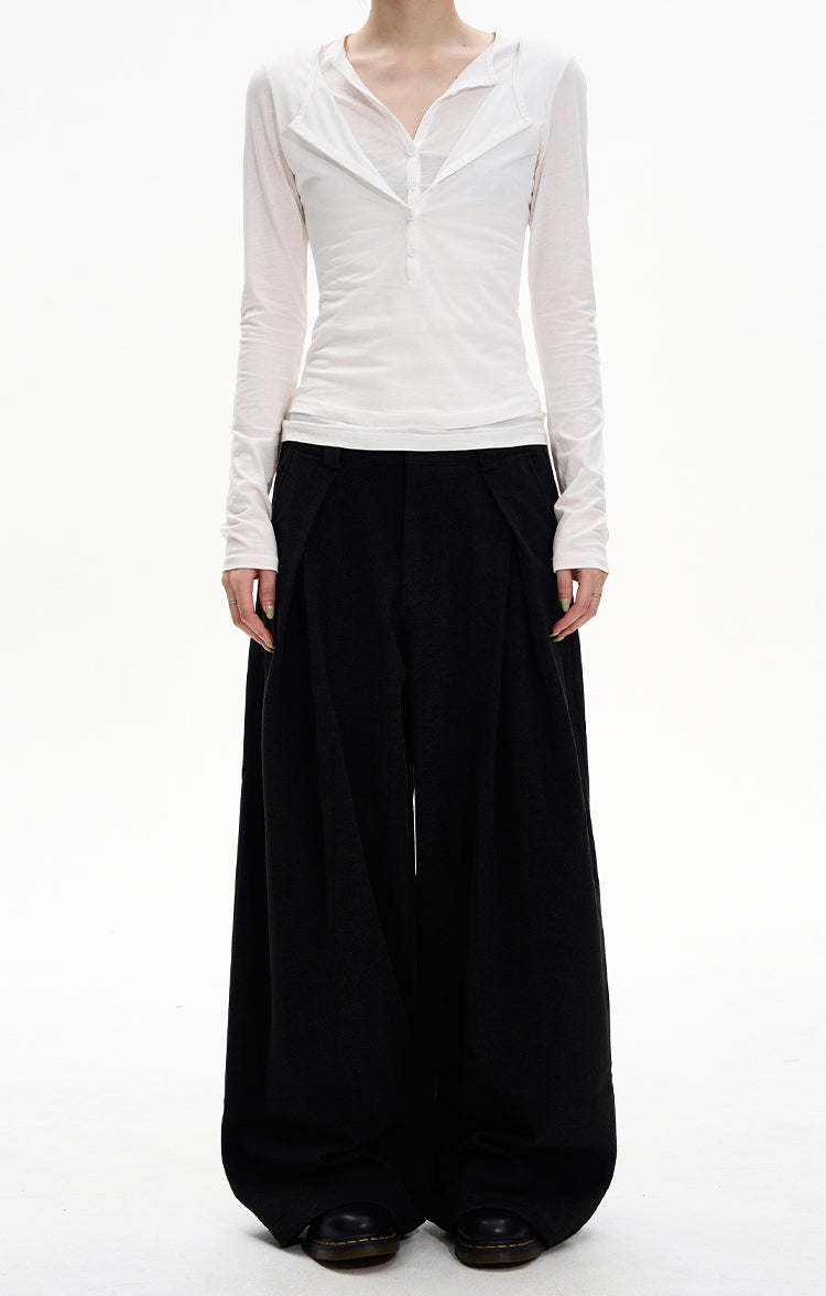 MADWITCH PLEAT DRAPE TROUSERS #UTU038